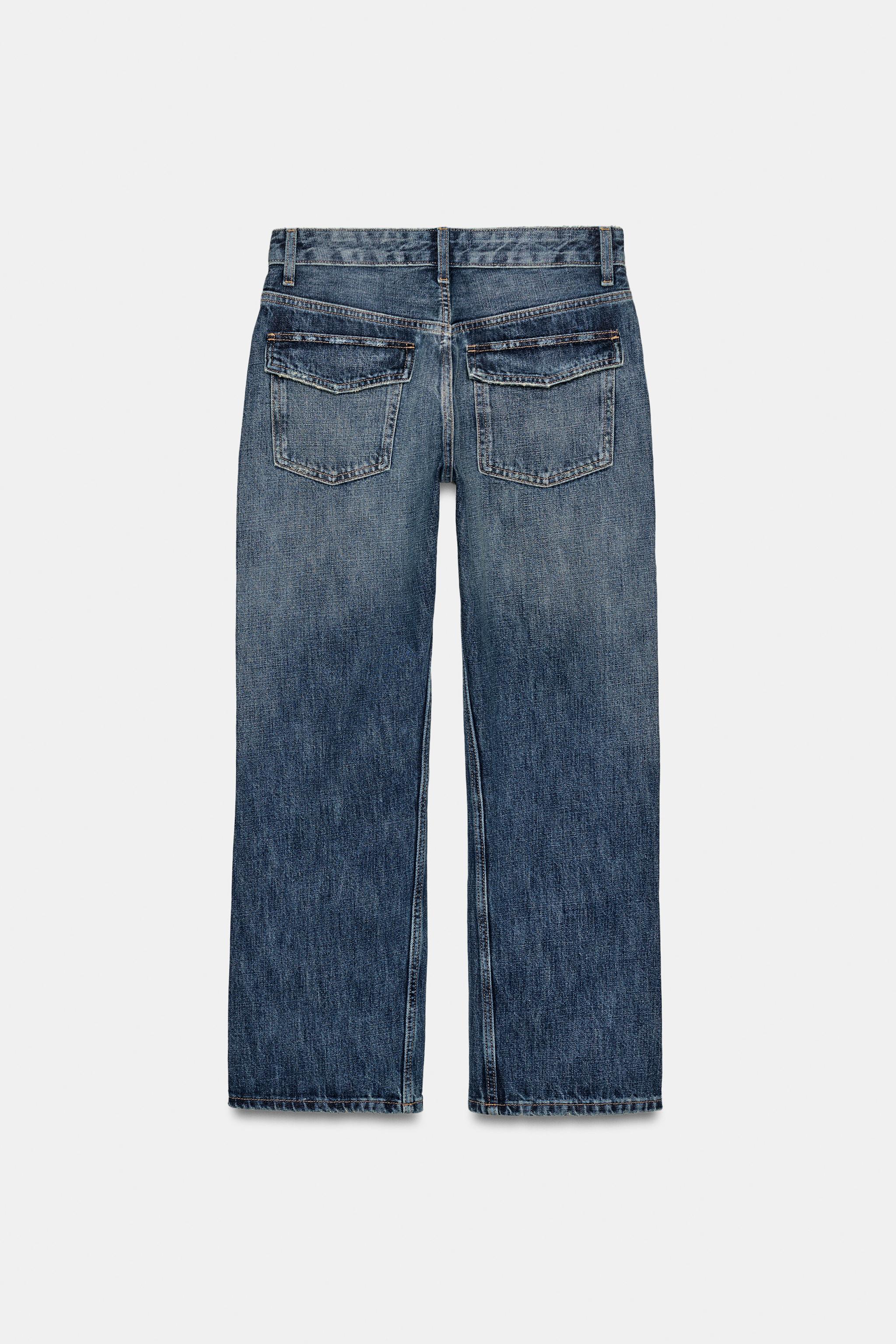 TRF MID-RISE CROPPED JEANS